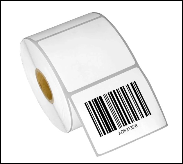 2.25 x 1.25 inch thermal transfer barcode labels — 57mm x 32mm, 1000 labels per roll (Zebra and Rollo compatible)