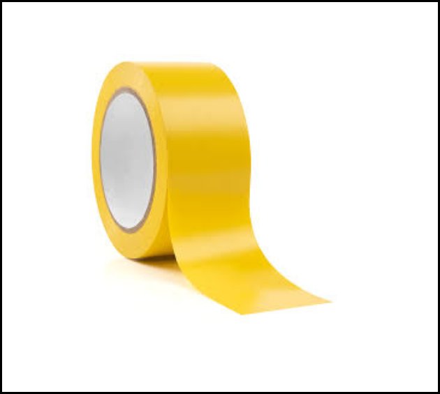Floor marking tape - yellow
