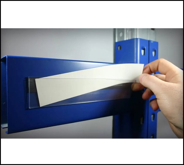 Magnetic rack label holders